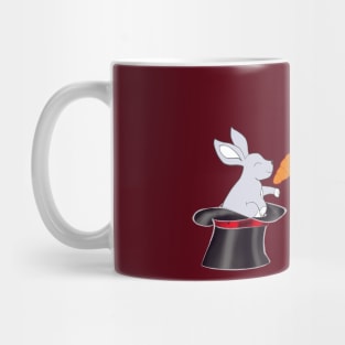 Ghost with carrot and rabbit in a hat Mug